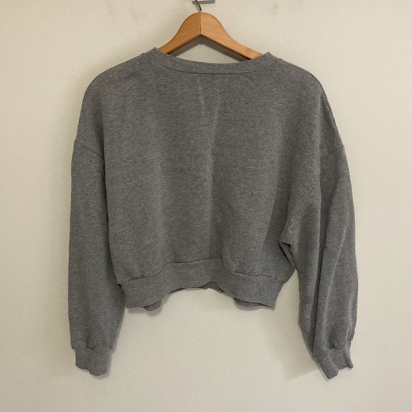 Wild Fable Cropped Gray Crewneck Sweatshirt, Women’s Size XXL - Picture 7 of 7